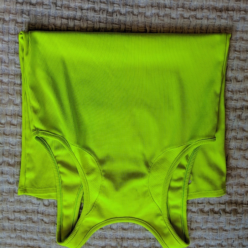 Bright yellow under armour tank